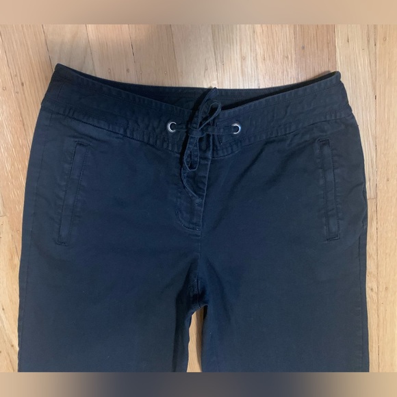 VGUC LIZ CLAIBORNE LIZWEAR BLACK COTTON STRETCH BERMUDA SHORTS SIZE 8 - Picture 5 of 13